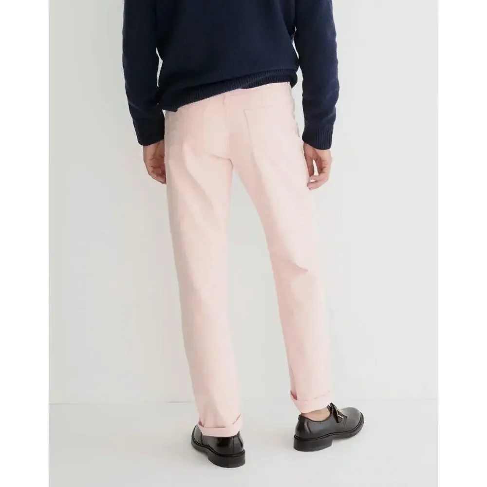 J.Crew Pink Corduroy Pants Classic Straight Leg Preppy Men's W 30 L 30 FLAW